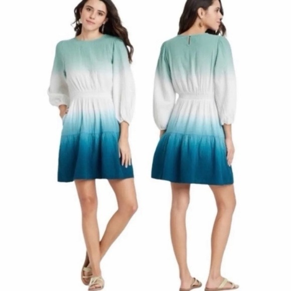 Universal Thread women’s dip-dye long sleeved dress - Picture 1 of 6
